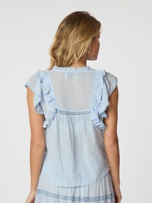 NEO NOIR TOP, JAYLA S VOILE LIGHT BLUE