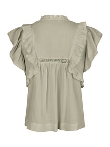 NEO NOIR TOP, JAYLA S VOILE SMOKE GREEN