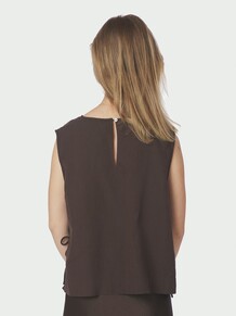 NEO NOIR TOP, SVETLANA DARK BROWN