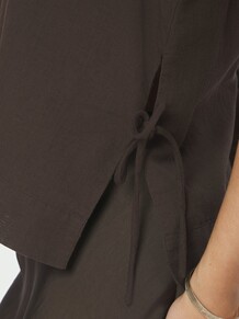 NEO NOIR TOP, SVETLANA DARK BROWN