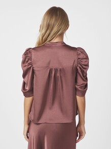 NEO  NOIR BLUSE, ROELLA DARK ROSE