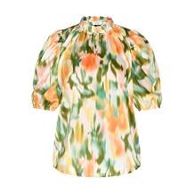 LOVE & DIVINE BLUSE, LOVE 910-5 KHAKI WATERPRINT