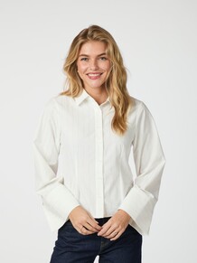 NEO NOIR SKJORTE, ROSA SOLID WHITE