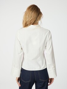 NEO NOIR SKJORTE, ROSA SOLID WHITE