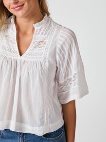 NEO NOIR BLUSE. SIAMA VOILE HVID