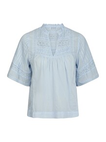 NEO NOIR BLUSE, SIAMA VOILE LIGHT BLUE