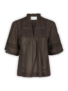 NEO NOIR BLUSE, SIAMA DARK BROWN