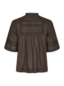 NEO NOIR BLUSE, SIAMA DARK BROWN