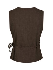 NEO NOIR VEST, SAMARA BROWN MELANGE