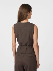 NEO NOIR VEST, SAMARA BROWN MELANGE