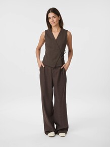 NEO NOIR VEST, SAMARA BROWN MELANGE