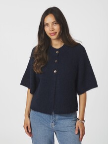 NEO NOIR STRIK CARDIGAN, BENUTA NAVY
