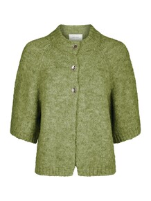 NEO NOIR CARDIGAN, BENUTA FLUFFY DUSTY GREEN