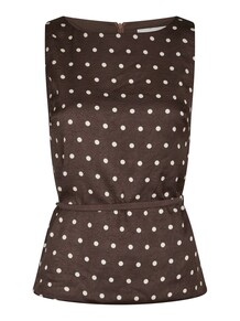 NEO NOIR TOP, NASSA DARK BROWN