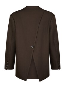 NEO NOIR BLAZER, AARIELLE DARK BROWN
