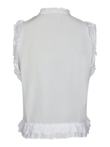 NEO NOIR TOP, CELIA RUFFLE WHITE