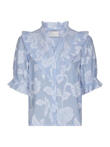 NEO NOIR BLUSE, MANET JACQUARD LIGHT BLUE