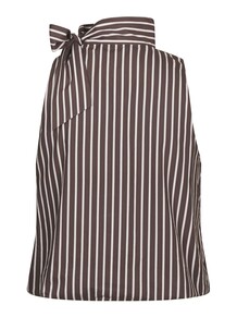NEO NOIR TOP, VEDA STRIPE DARK BROWN
