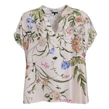 BLACK COLOUR BLUSE, ZENNIA CHAMPAGNE FLOWER