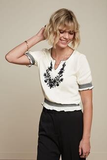 KING LOUIE BLUSE, LUCY EMBROIDERY