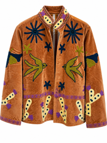 QNUZ JAKKE, 9498 CAMEL VELOUR