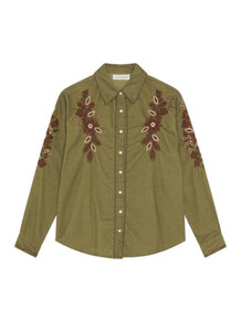 MAISON HOTEL SKJORTE, KAFKA KHAKI