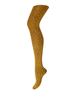SNEAKY FOX STRØMPEBUKS, MAC LEOPARD BRONZE