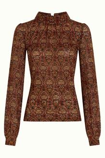 KING LOUIE BLUSE, DITA SPICY BROWN