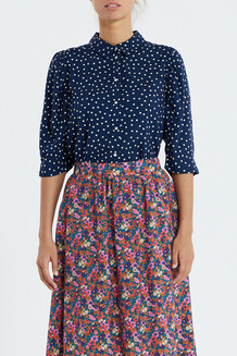 LOLLYS LAUNDRY SKJORTE, BONO DOT PRINT