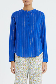 LOLLYS LAUNDRY SKJORTE, LUX BLUE