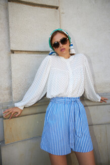 LOLLYS LAUNDRY SKJORTE, CARA DOT PRINT