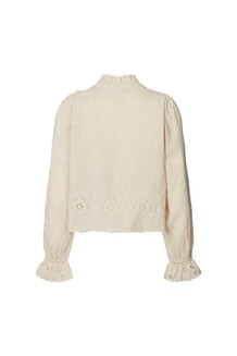 LOLLYS LAUNDRY BLUSE, DAVENPORT ECRU