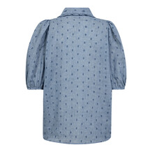 CO' COUTURE SKJORTE, DOTTIE DUSTY BLUE