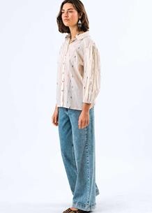 LOLLYS LAUNDRY SKJORTE, HEIDI CREME