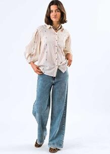 LOLLYS LAUNDRY SKJORTE, HEIDI CREME