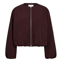 CO' COUTURE JAKKE, LUNA BALLOON ZIP WINERED