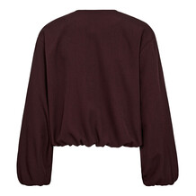 CO' COUTURE JAKKE, LUNA BALLOON ZIP WINERED