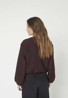 CO' COUTURE JAKKE, LUNA BALLOON ZIP WINERED