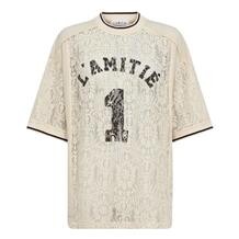 HAUTE L´AMITIÉ LACE FOOTBALL TEE, 10001 PEARL