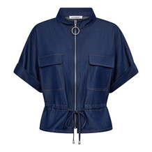 CO'COUTURE VEST, TERRY NAVY