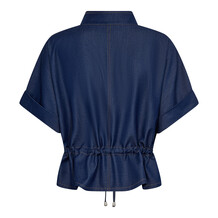 CO'COUTURE VEST, TERRY NAVY