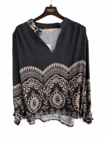 MARTA SKJORTE, 8567 BLACK