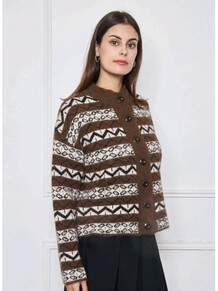 LECOCO CARDIGAN, MELINA BROWN