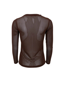 BLACK COLOUR, JESSIE MESH BLOUSE BROWN 