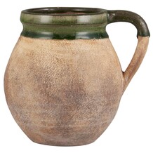 IB LAURSEN VASE, 3643-00 AVIGNON NATURFARVET+ GRØN
