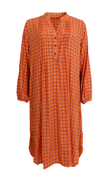 BLACK COLOUR KJOLE, BCLUNA PLEAT TUNIC ORANGE PISTACIO
