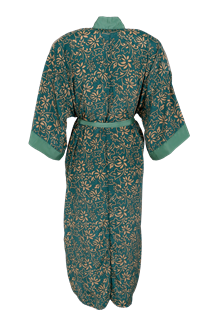 BLACK COLOUR KIMONO, LUNA MULTI GREEN