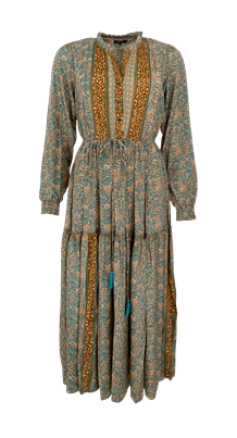 BLACK COLOUR KJOLE, LUNA ROSE BOHO GREEN