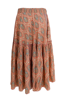 BLACK COLOUR NEDERDEL,BCLUNA BOHO MIDI TULIP ROSE