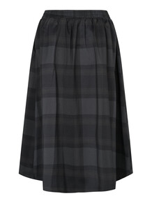 LOLLYS LAUNDRY NEDERDEL, ELLA MIDI DARK GREY 